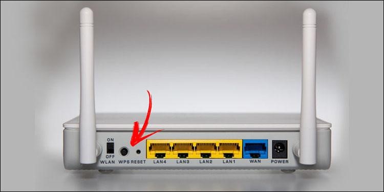 router restart button