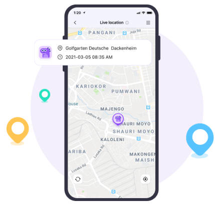 famiSafe location tracking interface