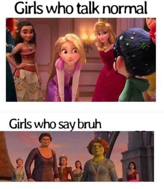 bruh girl meme