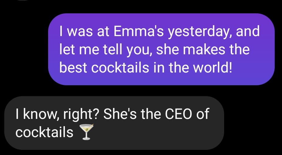 how to use ceo in texts