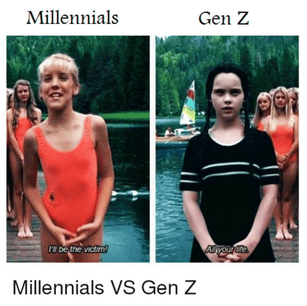 memes gen z vs. memes millenials