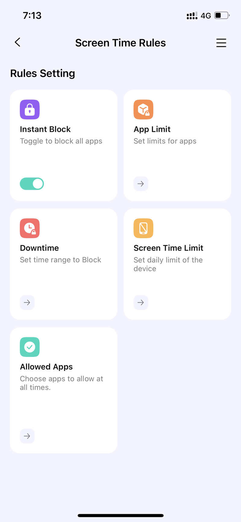  famisafe enable screen time limit