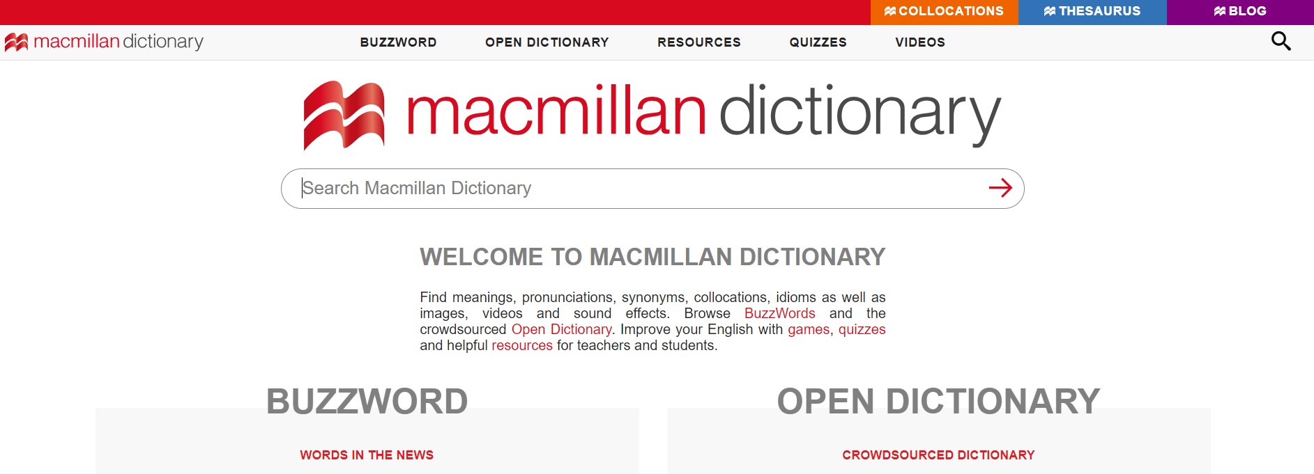 dictionnaire en ligne macmillan pour enfants