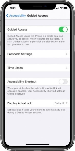  guided access on iphone