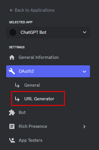 Open the URL generator.