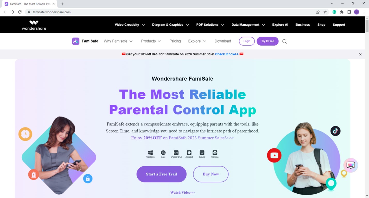  Wondershare FamiSafe Official Website