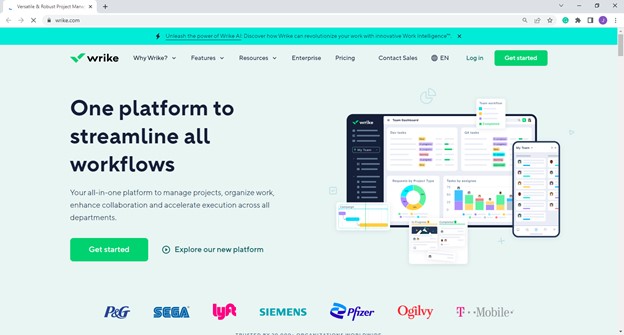  Wrike Official Website