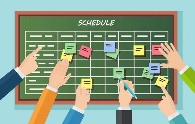 time scheduling board