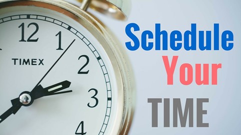 schedule your time illustration