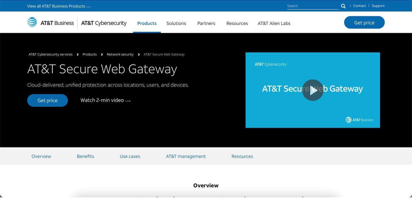  at&t secure web gateway website