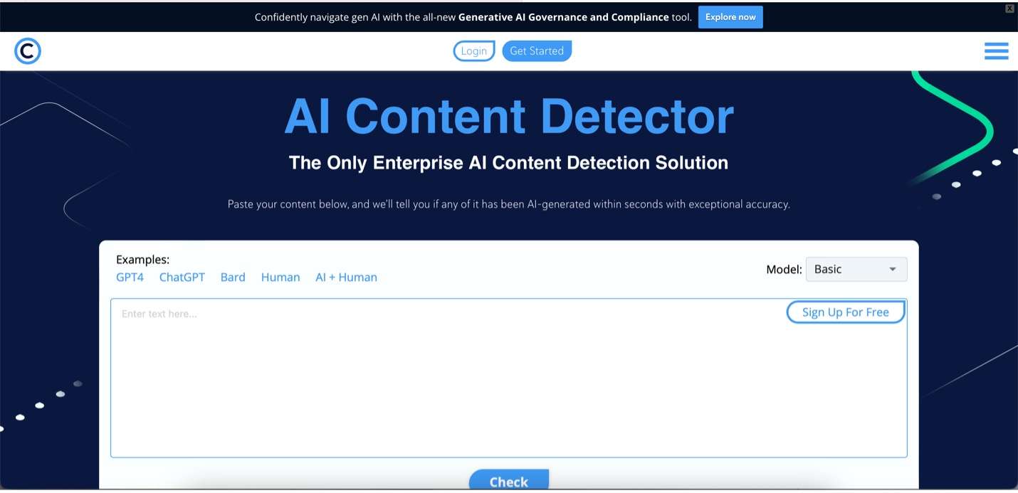  copyleaks ai content detector interface