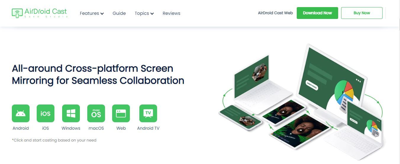 AirDroid has an all-around screen mirroring solution.