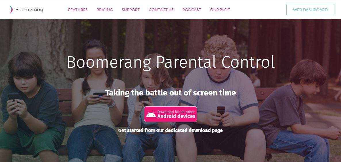 Boomerang fights against your child’s screen time.