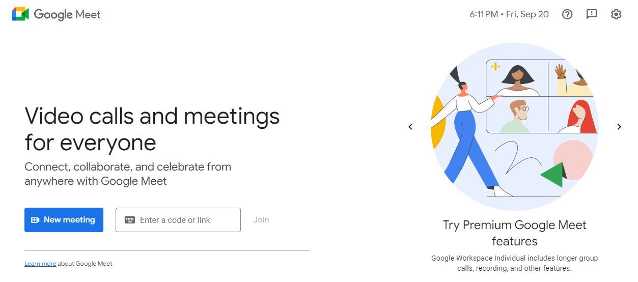 Google Meet has web-based video conferencing solution.