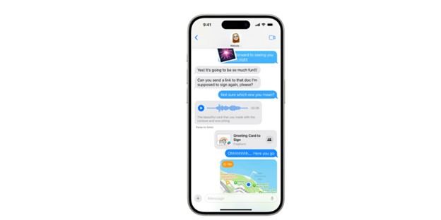 iMessage chatting on iOS