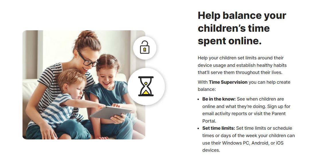 Balance your child’s online time spending using Norton Family