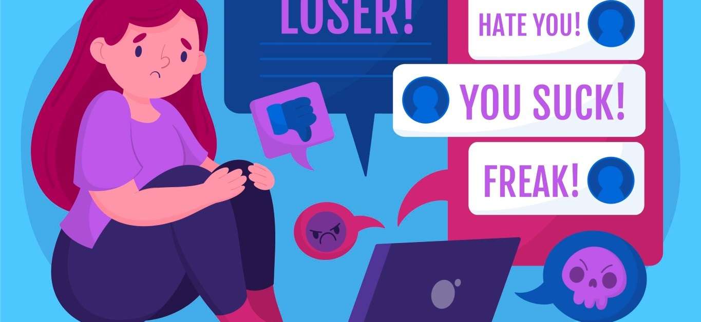 cyberbullying concept illustration