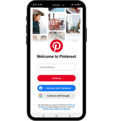 Pinterest Login Page