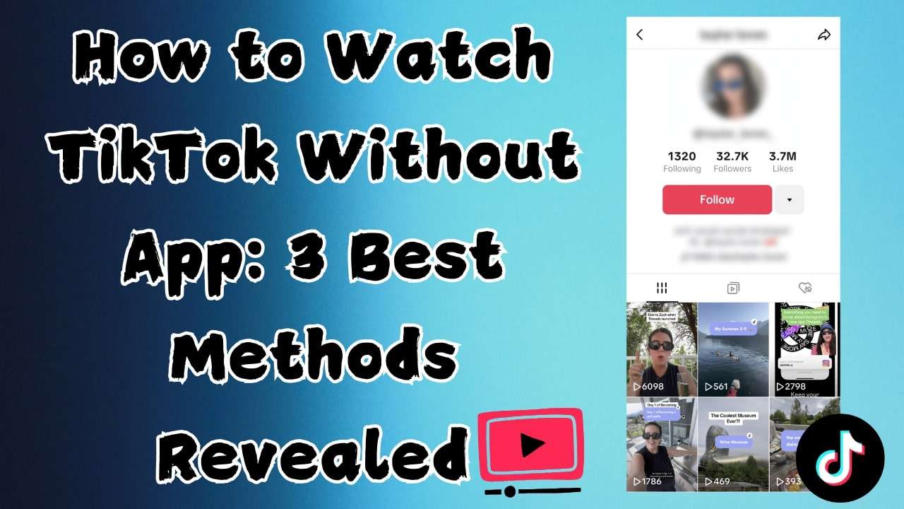 watch tiktok without app