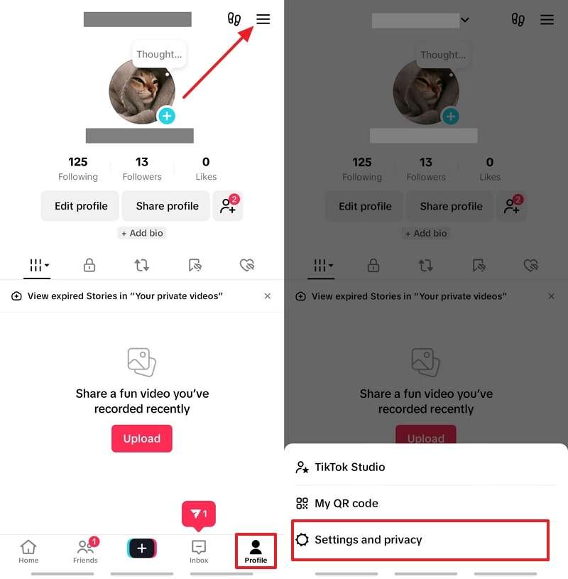 access settings and privacy tiktok 