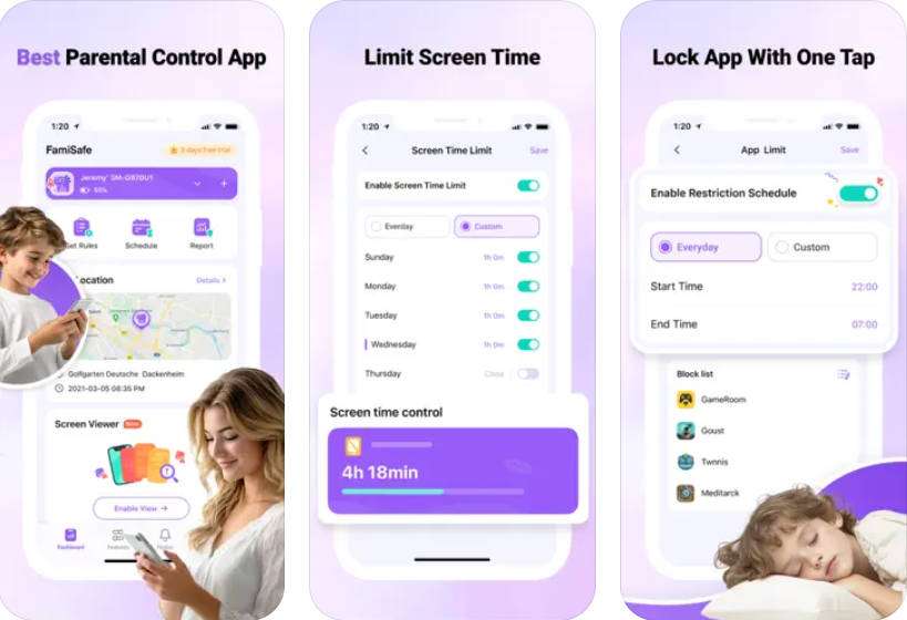 famisafe parental control app 