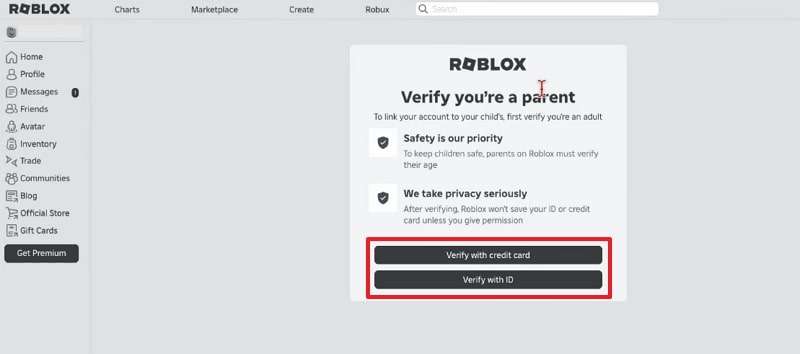 verify you are parent 