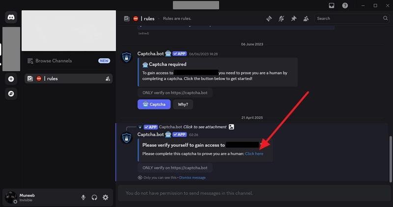 tap click here option