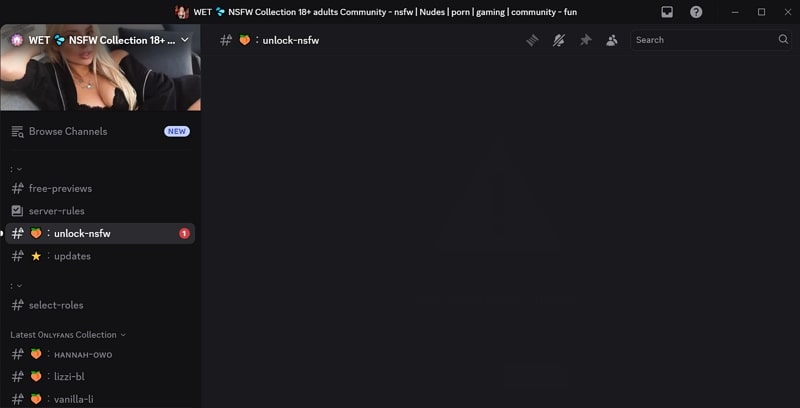 wet nsfw discord server