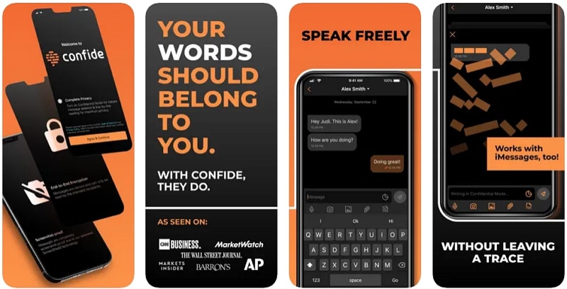confide sexting app