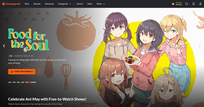 crunchyroll site like fmovie