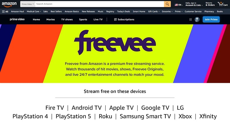 amazon freevee site like fmovie