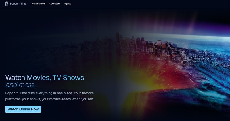popcorn time site like fmovie