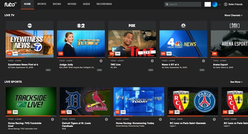 fubo tv site like streameast 