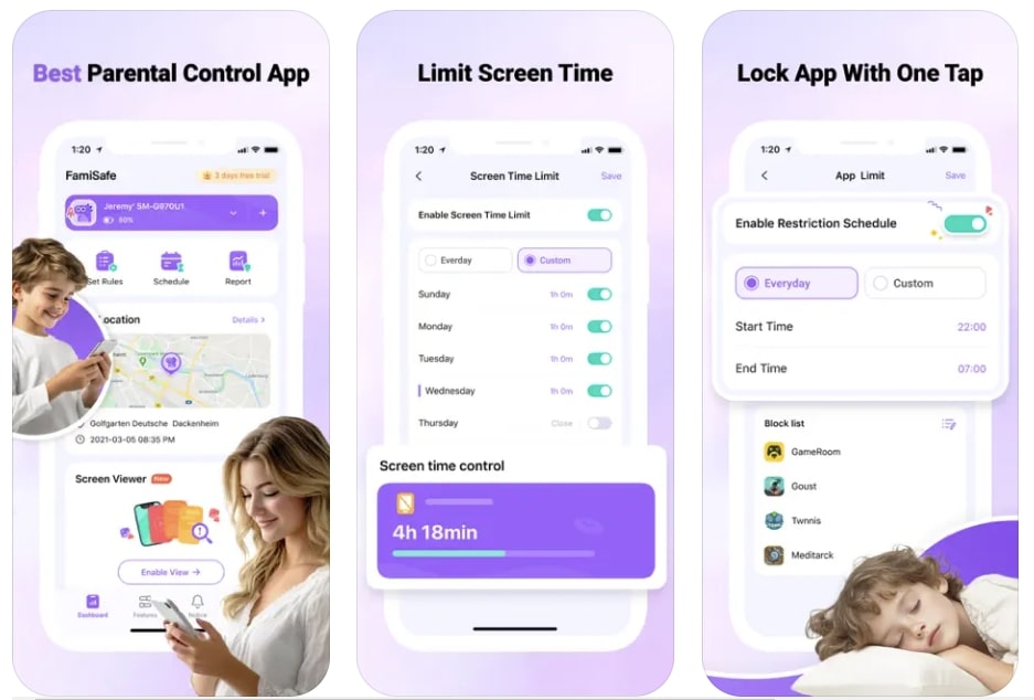 famisafe kids stream monitoring app 
