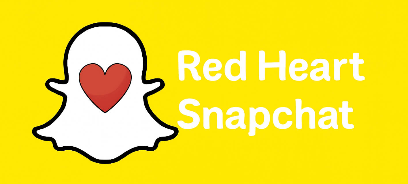Red Heart Snapchat banner