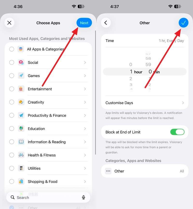 choose a time limit for Reddit