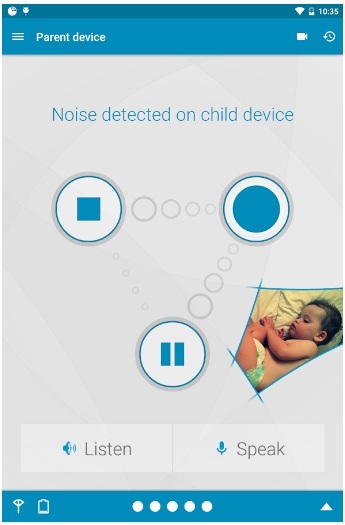aplicación para monitorear Bebés - Dormi Baby Monitor