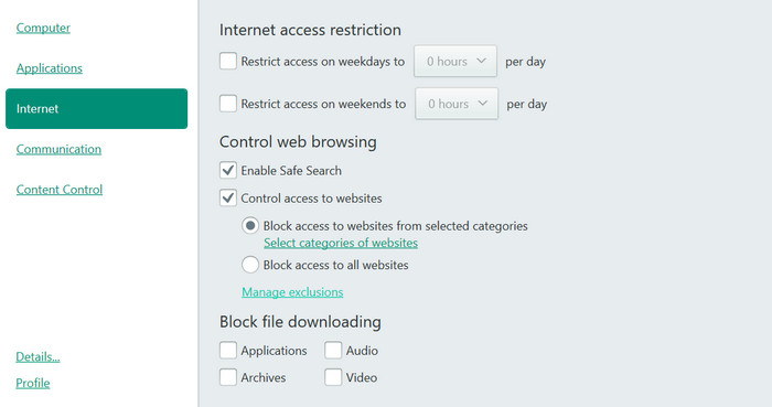 bloquear sites no chrome android