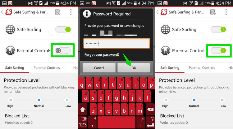 Trend Micro pour bloquer les sites Web Android