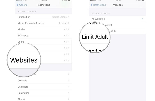 Como bloquear determinados sites no iPhone e no iPad