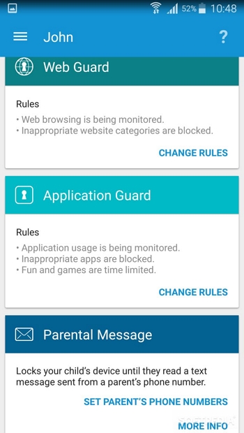 App controle dos pais para android - ESET Parental Control Android