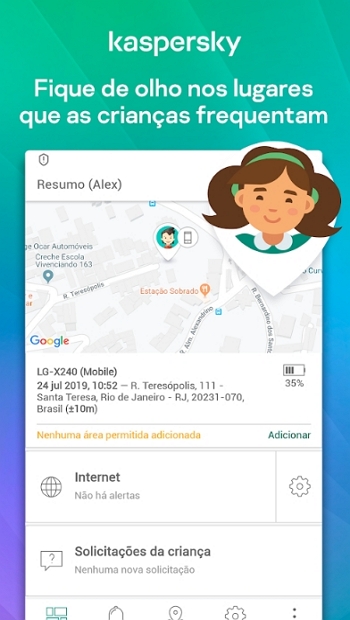 App controle dos pais para android - Kaspersky Safe Kids