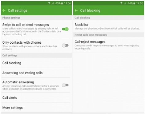 Controle de Chamada Call Blocker para Android