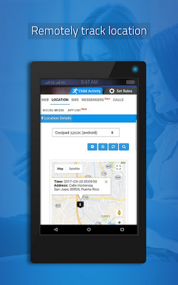 aplicación rastreadora de niño - SecureTeen Parental Control