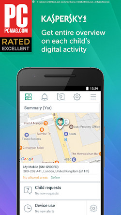 child tracker app - Kaspersky SafeKids