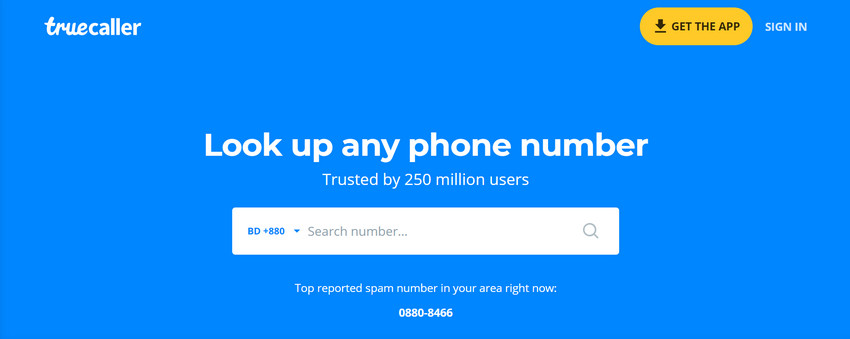 type in phone number and find location free - Truecaller