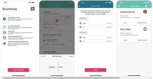 iPhone parental control app - Boomerange