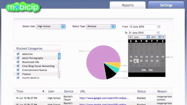 parental monitoring app for iphone - Mobicip