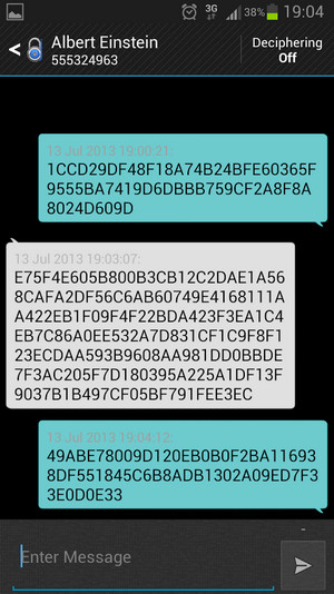 Encrypted SMS messages to detect spyware for iphone