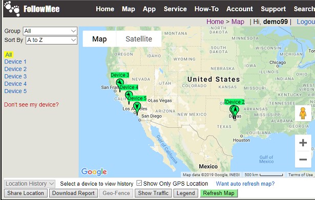 tracking apps for android and iphone - FollowMee GPS Tracker